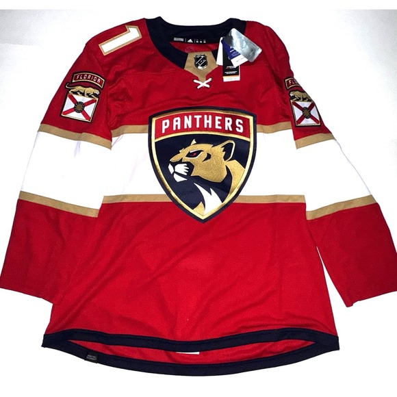 adidas Other - Adidas NHL Florida Panthers Huberdeau Authentic Hockey Jersey Size 52 $230